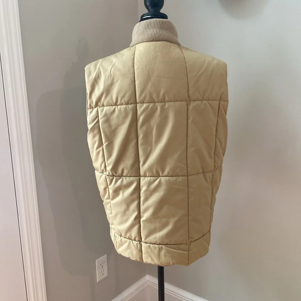 Vintage puffer hunting sportsman hunting vest outdoorsman reversible unisex